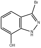 3-bromo-1H-indazol-7-ol 结构式