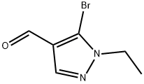 5-溴-1-乙基-1H-吡唑-4-甲醛 结构式