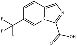 6-(三氟甲基)咪唑并[1,5-A]吡啶-3-羧酸 结构式