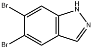 5,6-二溴-1H-吲唑 结构式