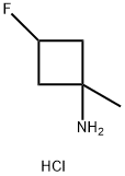 3-fluoro-1-methylcyclobutan-1-amine hydrochloride 结构式