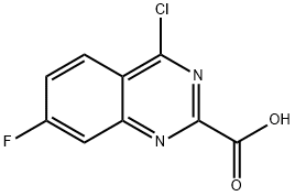 4-chloro-7-fluoroquinazoline-2-carboxylic acid 结构式