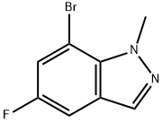 7-Bromo-5-fluoro-1-methyl-1H-indazole 结构式