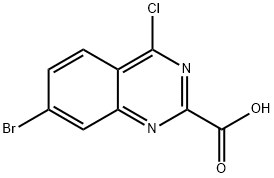 7-bromo-4-chloroquinazoline-2-carboxylic acid 结构式