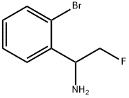 1-(2-BROMOPHENYL)-2-FLUOROETHAN-1-AMINE 结构式