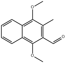 1,4-二甲氧基-3-甲基-2-萘甲醛 结构式