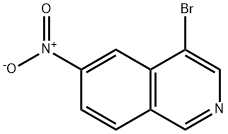 4-bromo-6-nitroisoquinoline 结构式