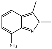 2,3-二甲基-2H-吲唑-7-胺 结构式