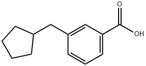 3-Cyclopentylmethylbenzoic acid 结构式