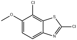 2,7-dichloro-6-methoxy-1,3-benzothiazole 结构式