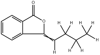 3-Butylidene Phthalide-d8 结构式