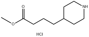 4-Piperidinebutanoic acid, methyl ester, hydrochloride 结构式