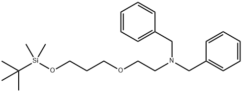 N,N-Dibenzyl-2-(3-((tert-butyldimethylsilyl)oxy)propoxy)ethanamine 结构式