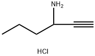 己-1-炔-3-胺盐酸 结构式