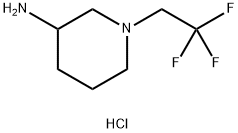 1-(2,2,2-三氟乙基)哌啶-3-胺二盐酸 结构式