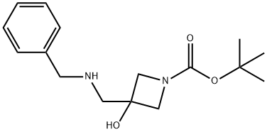 tert-butyl 3-[(benzylamino)methyl]-3-hydroxyazetidine-1-carboxylate 结构式