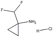 1-二氟甲基环丙烷-1-胺盐酸盐 结构式