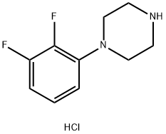 1-(2,3-二氟苯基)哌嗪盐酸 结构式