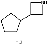 3-环戊基氮杂环丁烷盐酸盐 结构式