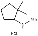 (2,2-二甲基环戊基)肼盐酸 结构式