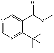 4-三氟甲基嘧啶-5-甲酸甲酯 结构式