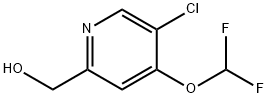 (5-氯-4-(二氟甲氧基)吡啶-2-基)甲醇 结构式