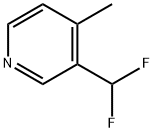 3-(difluoromethyl)-4-methylpyridine 结构式