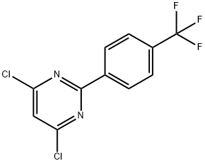 4,6-Dichloro-2-(4-trifluoromethylphenyl)pyrimidine 结构式