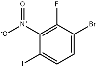 3-Bromo-2-fluoro-6-iodonitrobenzene 结构式