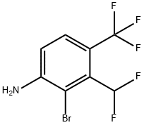 2-溴-3-(二氟甲基)-4-(三氟甲基)苯胺 结构式