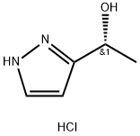 (1R)-1-(1H-吡唑-3-基)乙烷-1-醇盐酸 结构式