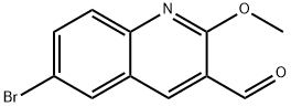 6-溴-2-甲氧基喹啉-3-甲醛 结构式