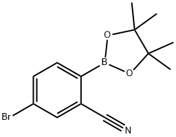 4-Bromo-2-cyanophenylboronic acid pinacol ester 结构式