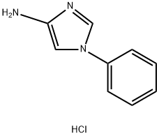 1-苯基-1H-咪唑-4-胺盐酸盐 结构式