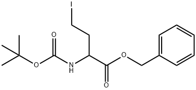 Butanoic acid, 2-[[(1,1-dimethylethoxy)carbonyl]amino]-4-iodo-,phenylmethyl ester 结构式