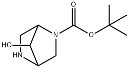 TERT-BUTYL 7-HYDROXY-2,5-DIAZABICYCLO[2.2.1]HEPTANE-2-CARBOXYLATE 结构式