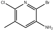 2-溴-6-氯-5-甲基吡啶-3-胺 结构式