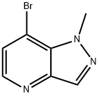 7-溴-1-甲基-吡唑并[4,3-B]吡啶 结构式