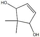 2,2-dimethylcyclopent-4-ene-1,3-diol 结构式