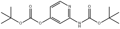 TERT-BUTYL 4-(TERT-BUTOXYCARBONYLOXY)PYRIDIN-2-YLCARBAMATE 结构式