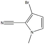 3-溴-1-甲基-1H-吡咯-2-腈 结构式