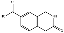 3-oxo-1,2,3,4-tetrahydroisoquinoline-7-carboxylic acid 结构式