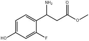 METHYL 3-AMINO-3-(2-FLUORO-4-HYDROXYPHENYL)PROPANOATE 结构式