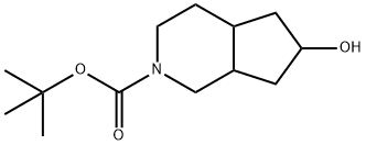 6-羟基六氢-1H-环戊二烯并[C]吡啶-2(3H)-羧酸叔丁酯 结构式