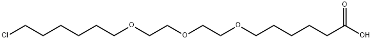 6-(2-(2-((6-氯己基)氧基)乙氧基)乙氧基)己酸 结构式