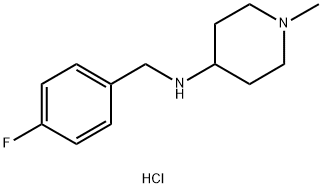 N-(4-氟苄基)-1-甲基哌啶-4-胺盐酸盐 结构式