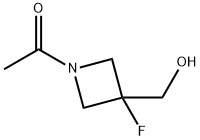 1-[3-fluoro-3-(hydroxymethyl)azetidin-1-yl]ethan-1-one 结构式