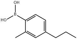 (2-甲基-4-丙基苯基)硼酸 结构式