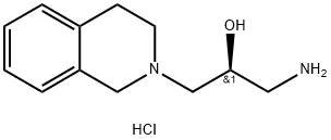 (2S)-1-氨基-3-(1,2,3,4-四氢异喹啉-2-基)-2-丙醇盐酸盐	 结构式