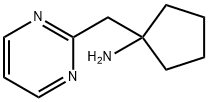 1-[(pyrimidin-2-yl)methyl]cyclopentan-1-amine 结构式